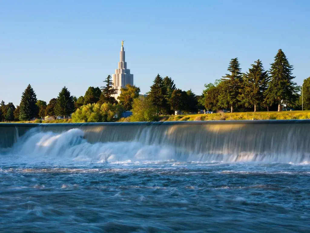 Idaho Falls, Idaho on the Snake River